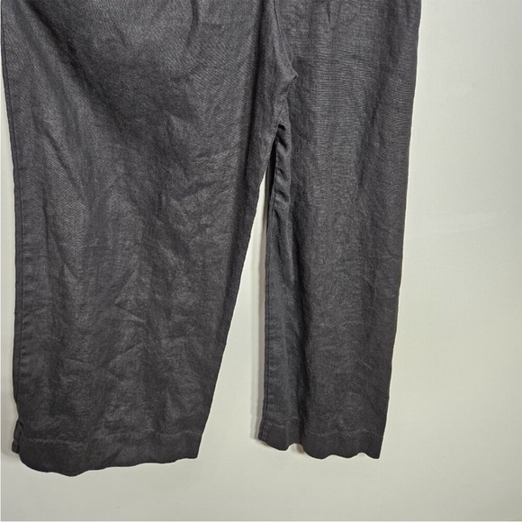 Elizabeth Suzann Jumpsuit Tall Large Women's Mara Black 100% Linen Minimalist - Picture 4 of 14